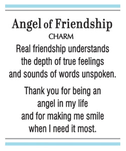 Angel of friendship charm