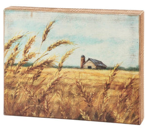 Wheat field box sign