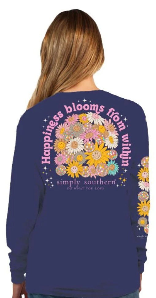 Simply southern happiness blooms long sleeve shirt