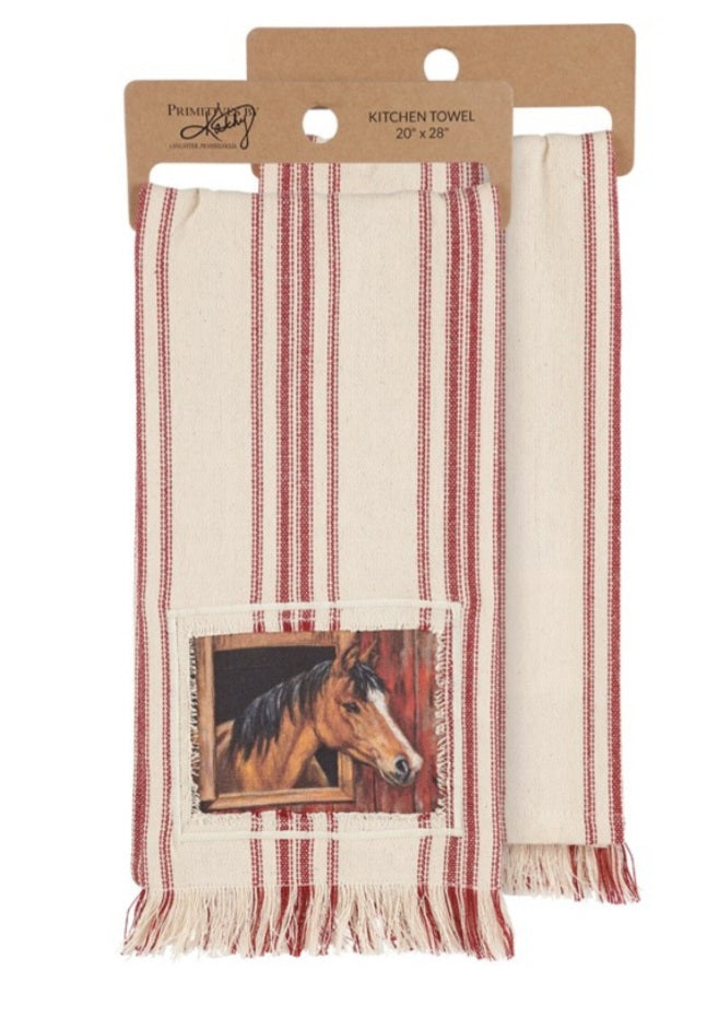 Buckskin horse kitchen towel