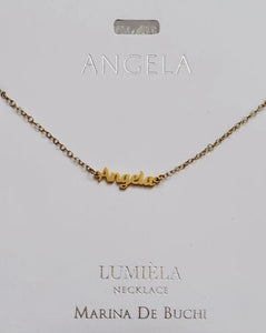 Lumièla name necklaces A-B