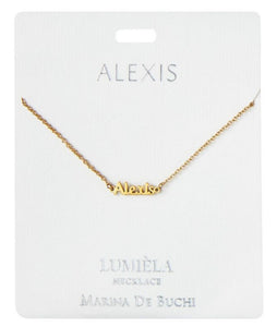 Lumièla name necklaces A-B