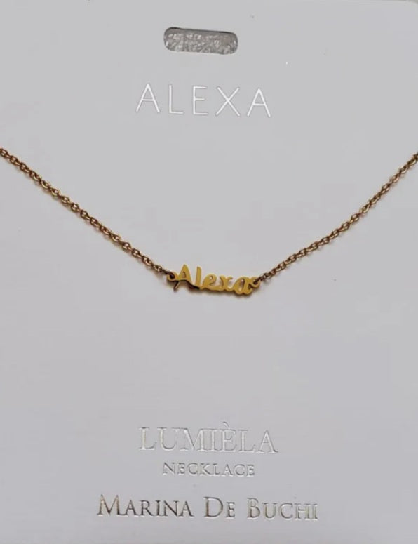 Lumièla name necklaces A-B