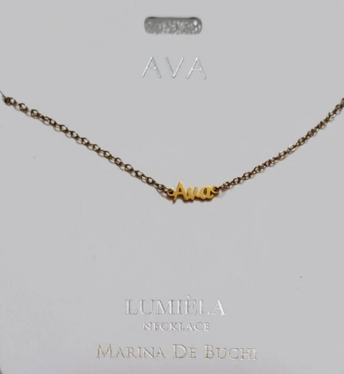 Lumièla name necklaces A-B