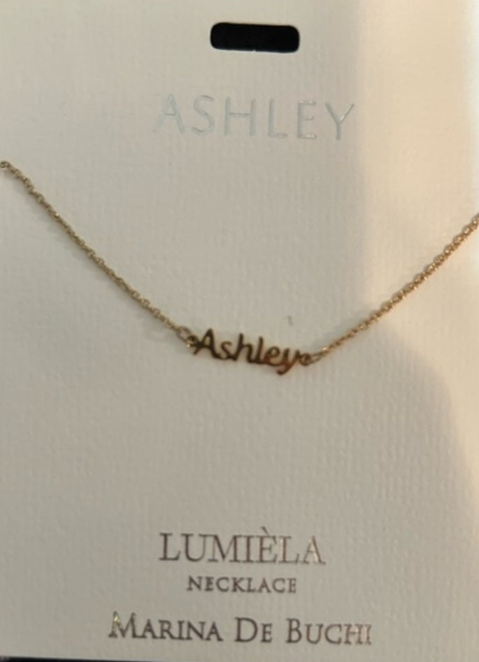 Lumièla name necklaces A-B