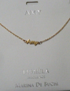 Lumièla name necklaces A-B