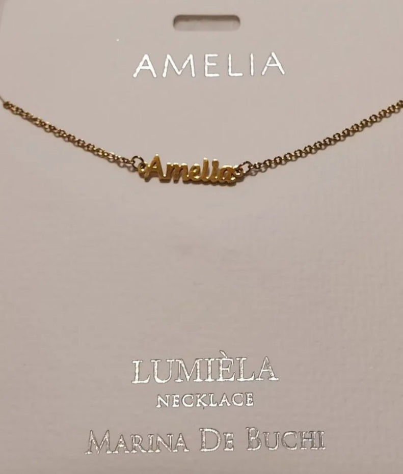 Lumièla name necklaces A-B