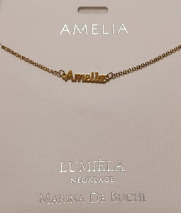 Lumièla name necklaces A-B