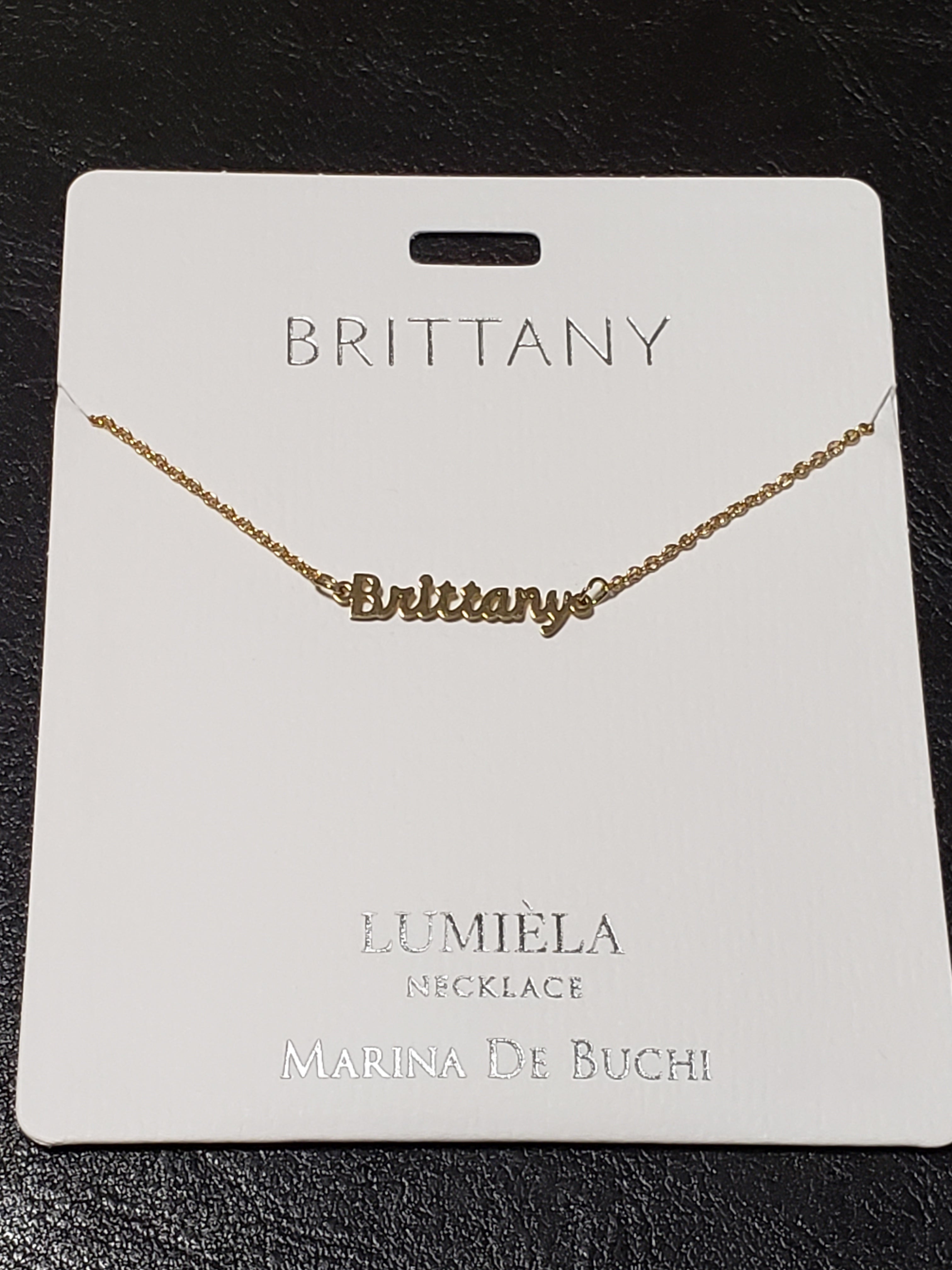 Lumièla name necklaces A-B