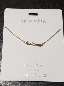 Lumièla name necklaces A-B