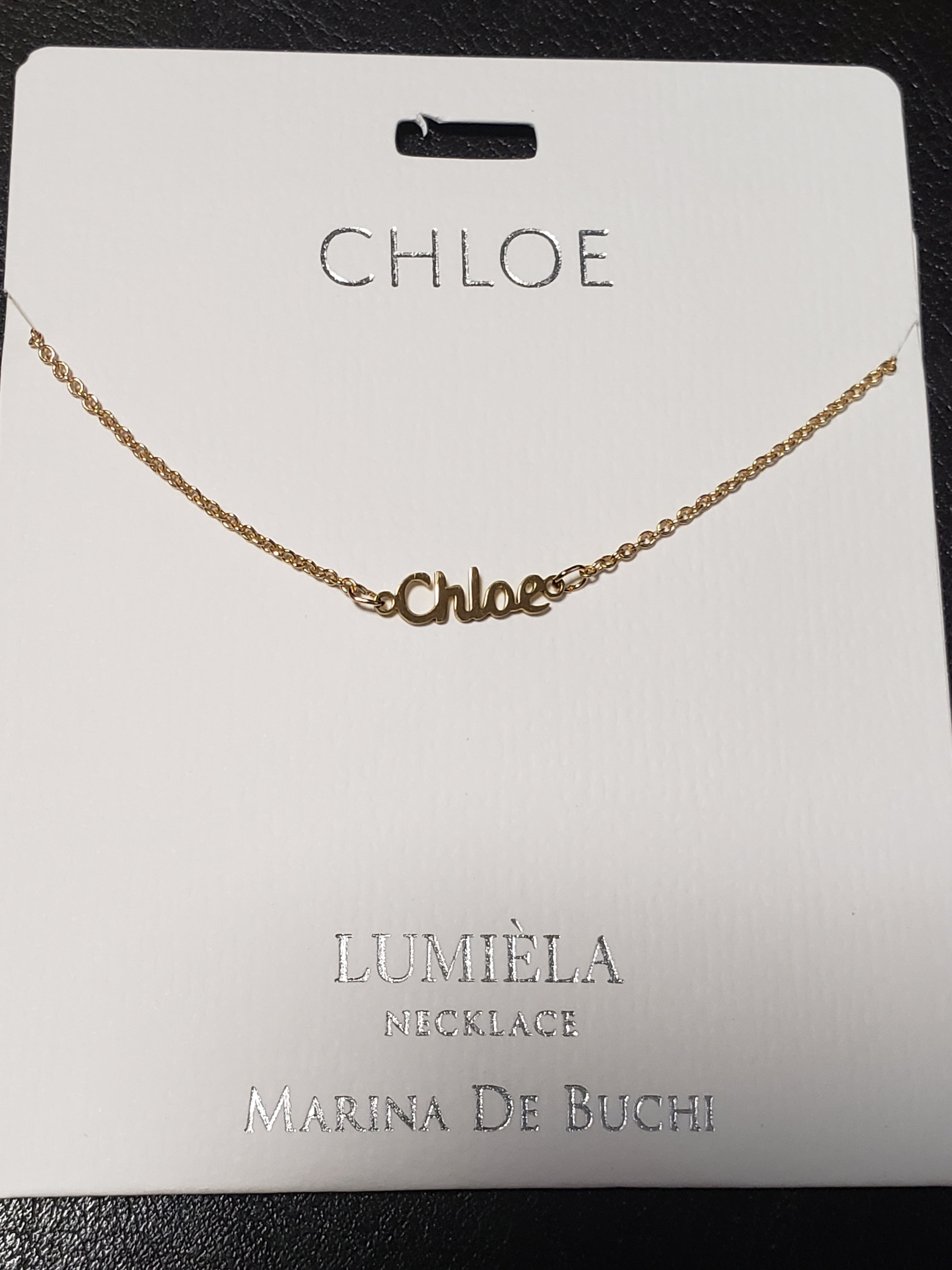 Lumièla name necklaces C - J