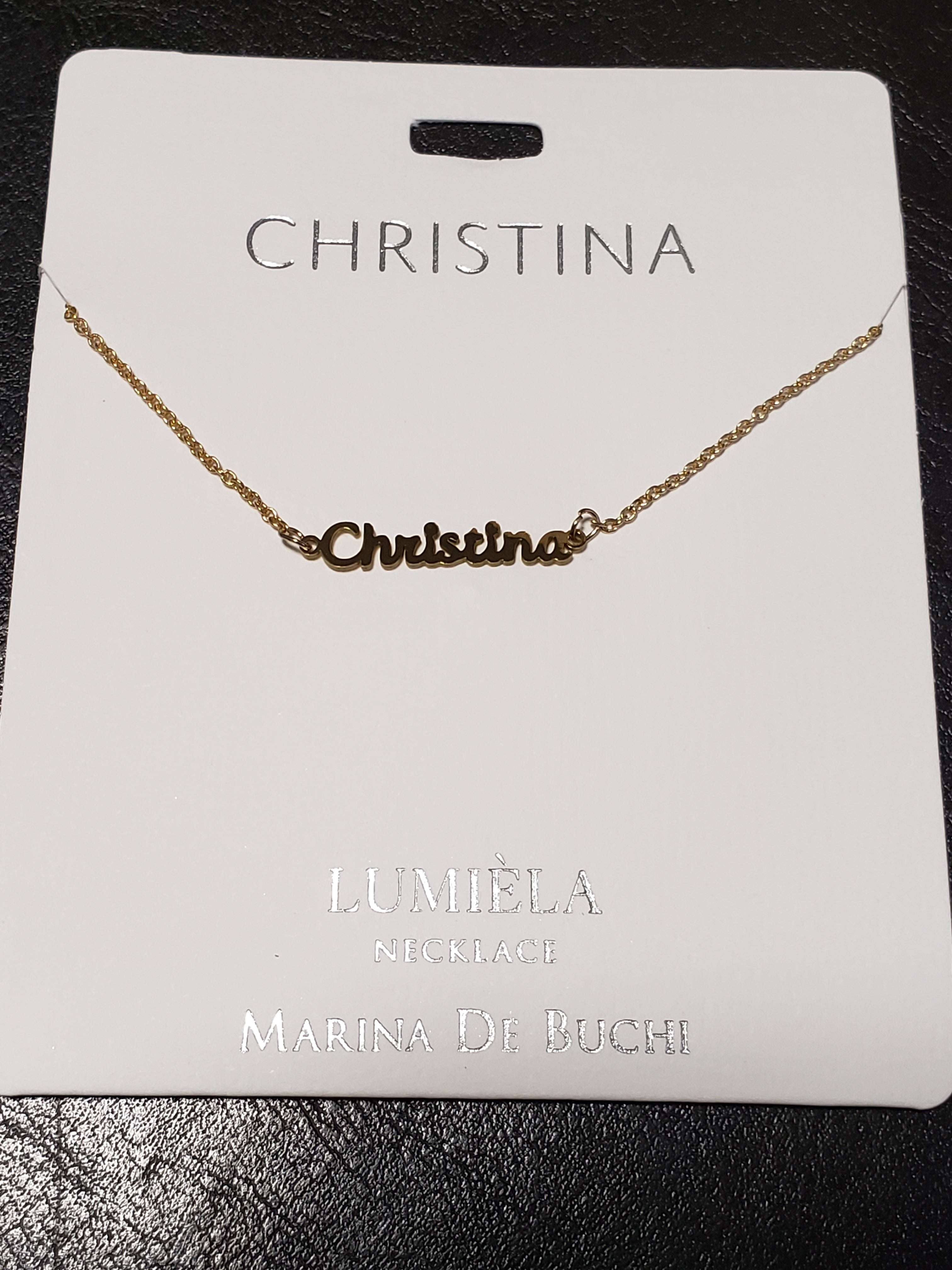 Lumièla name necklaces C - J