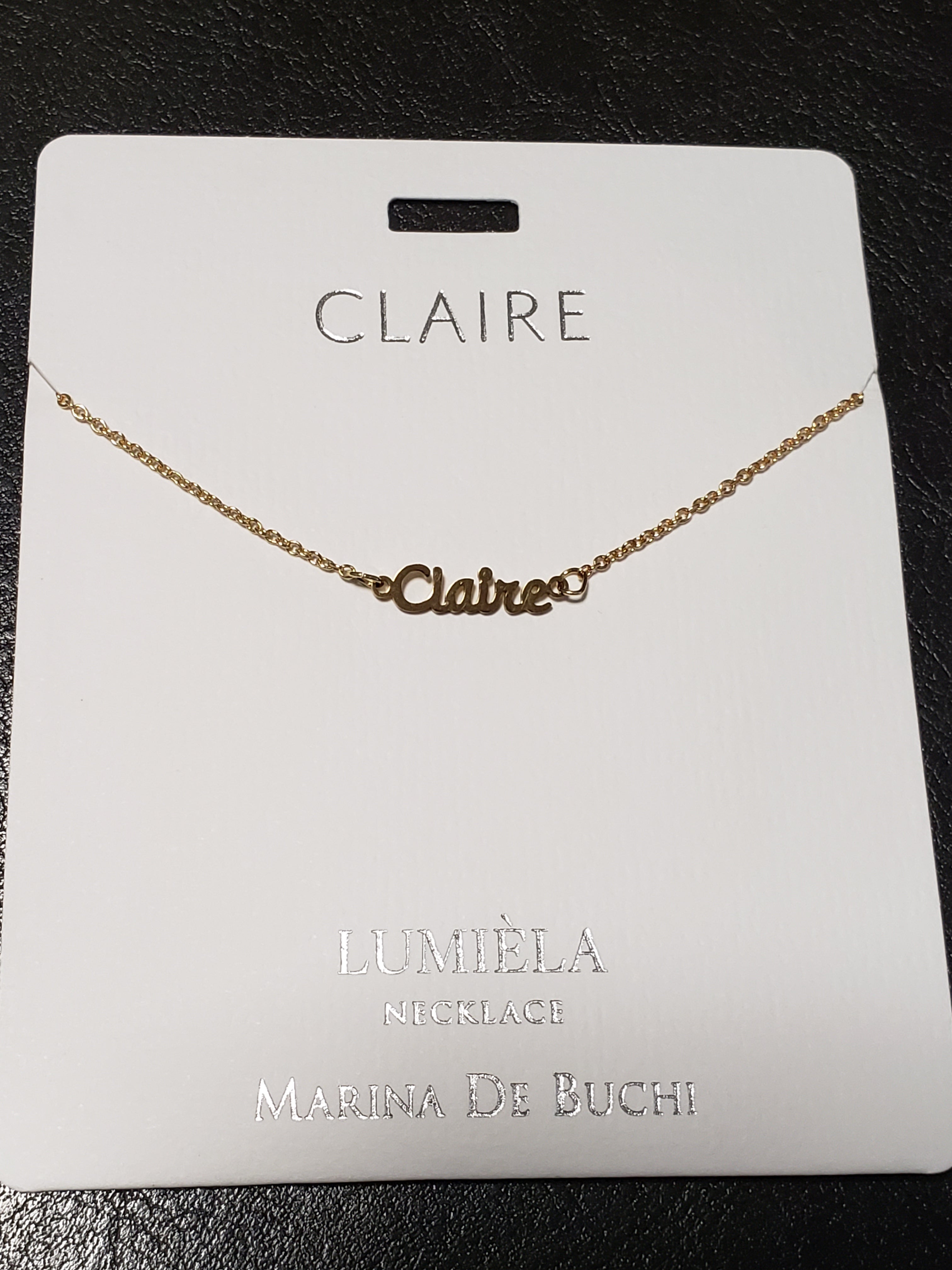 Lumièla name necklaces C - J