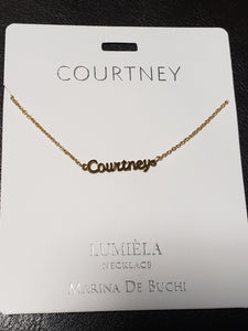 Lumièla name necklaces C - J