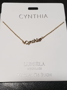 Lumièla name necklaces C - J