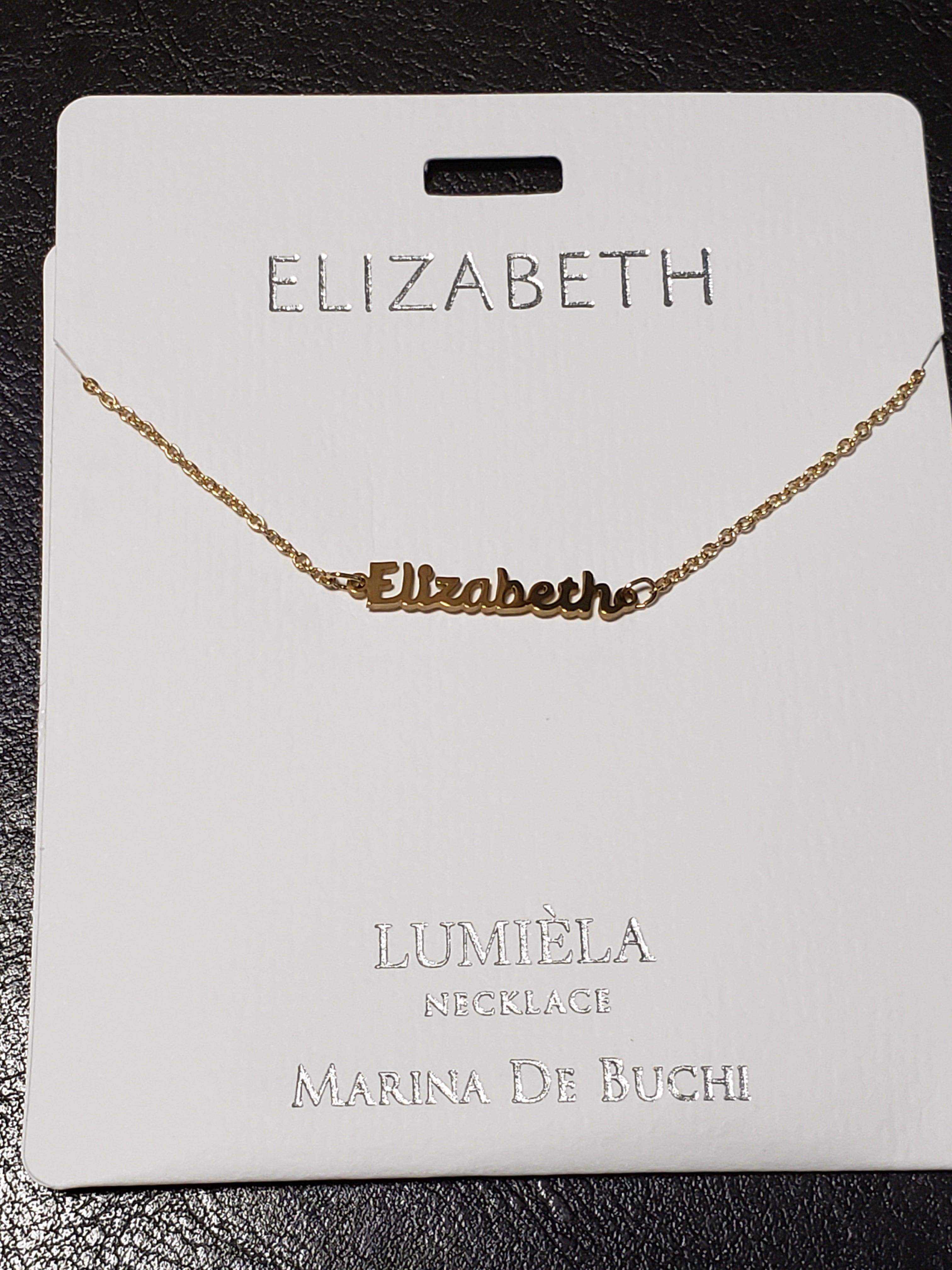 Lumièla name necklaces C - J