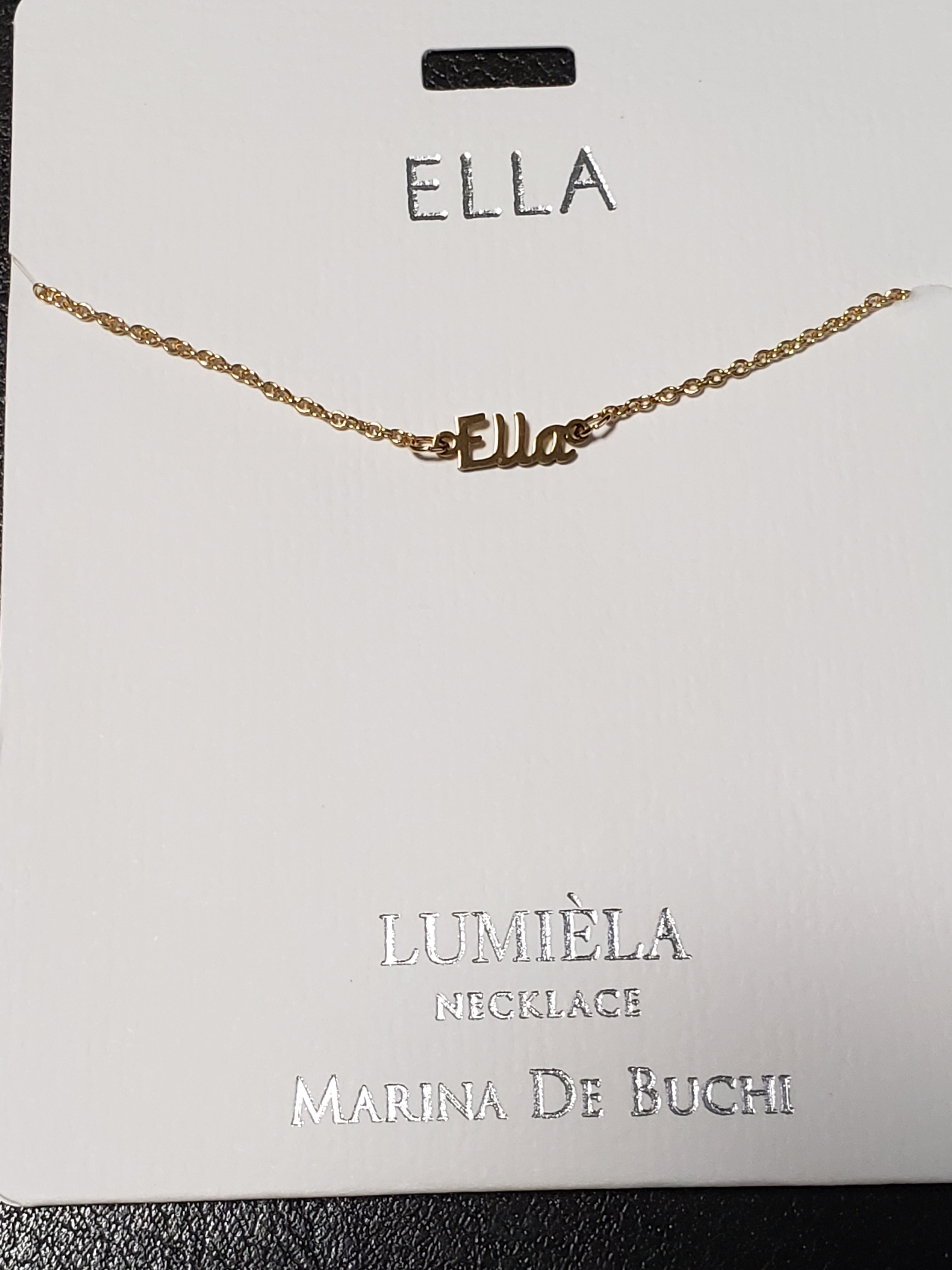 Lumièla name necklaces C - J