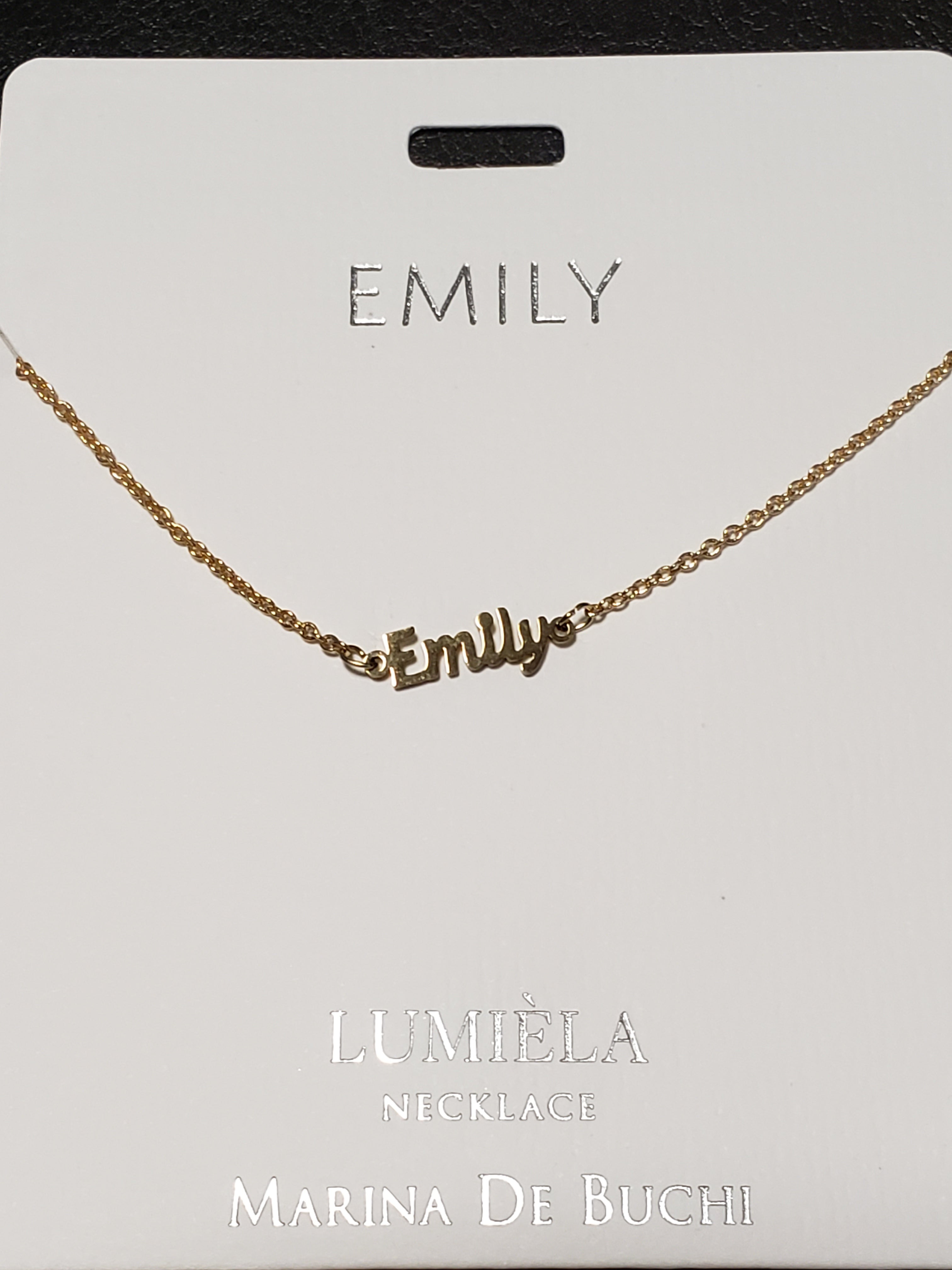 Lumièla name necklaces C - J