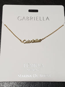 Lumièla name necklaces C - J