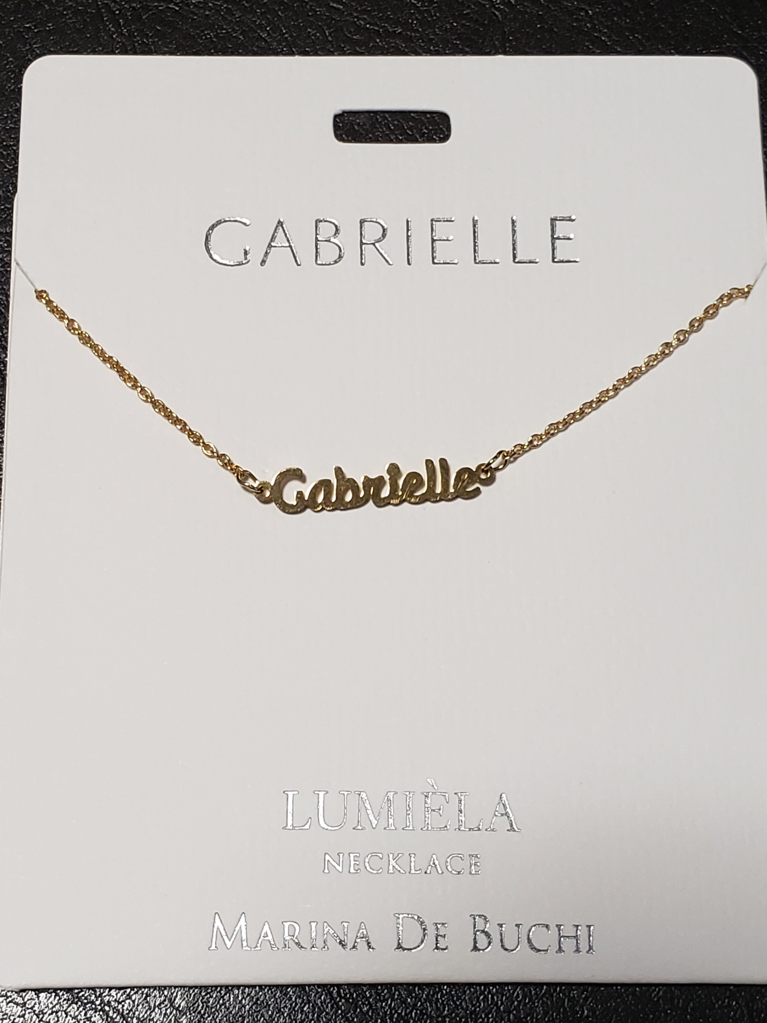 Lumièla name necklaces C - J