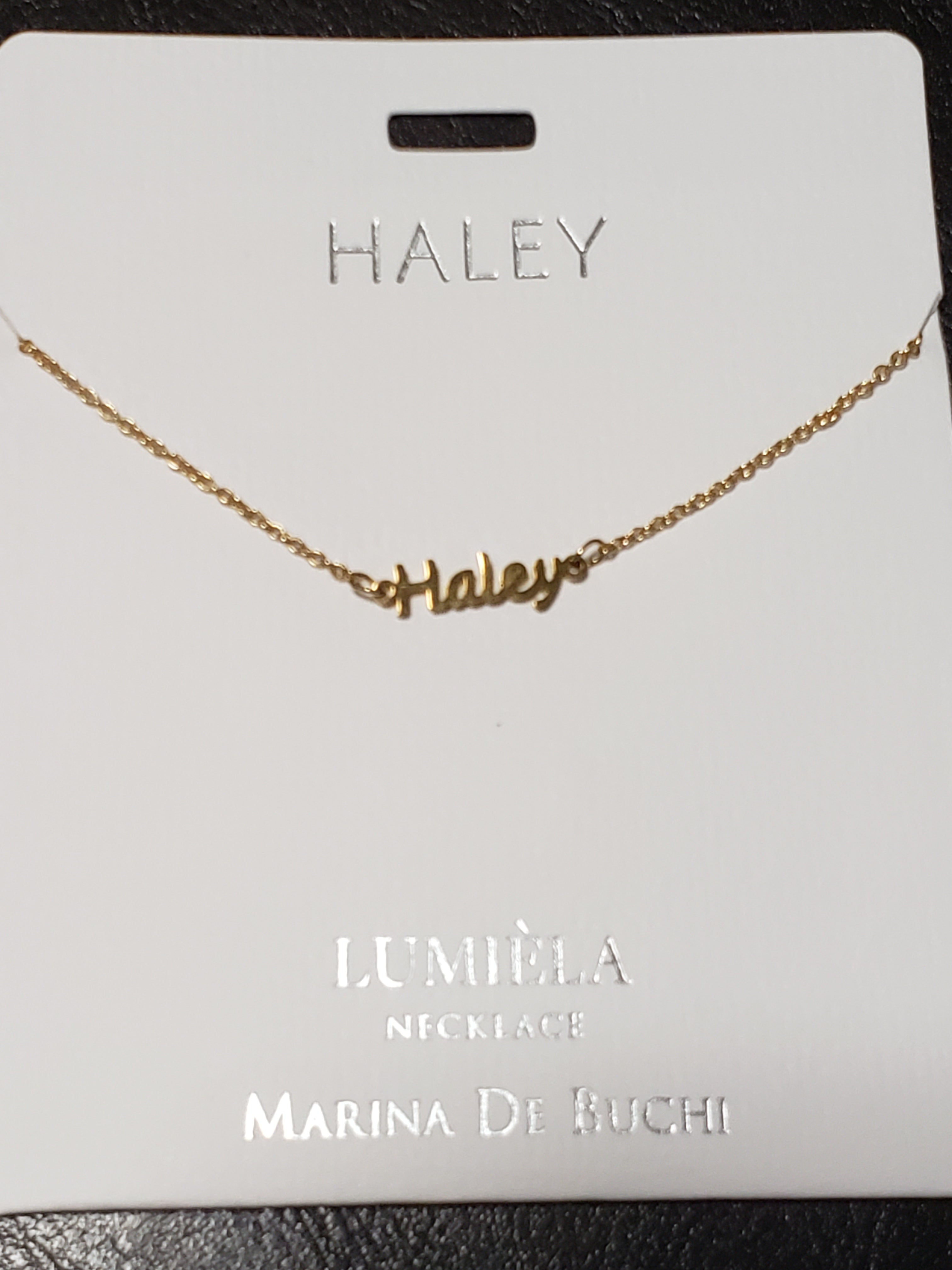 Lumièla name necklaces C - J