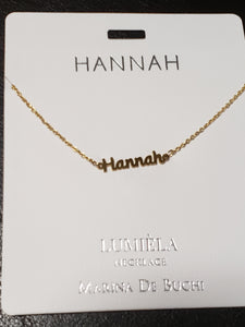 Lumièla name necklaces C - J