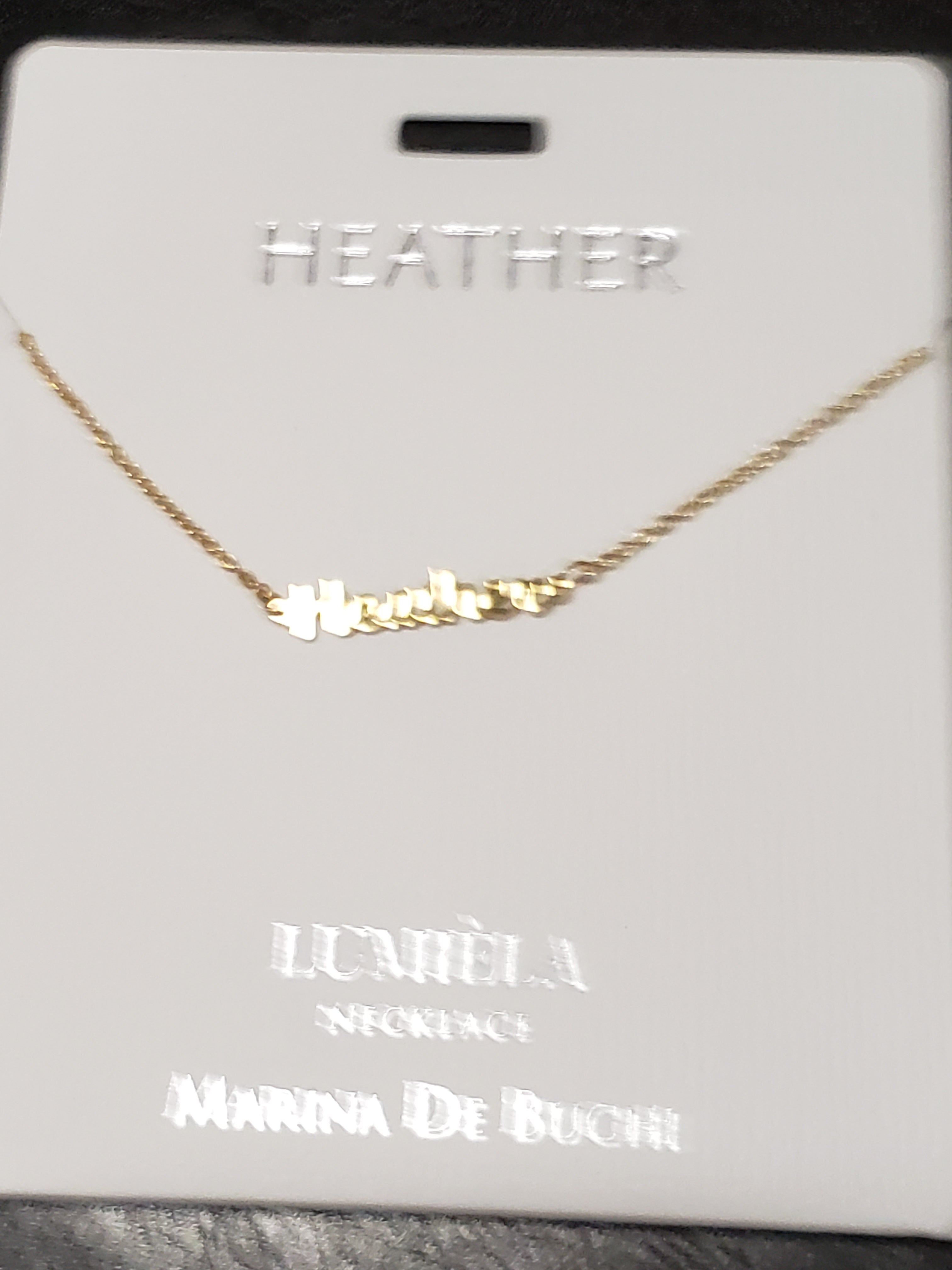 Lumièla name necklaces C - J