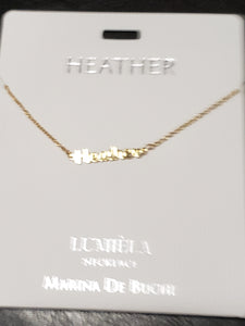 Lumièla name necklaces C - J