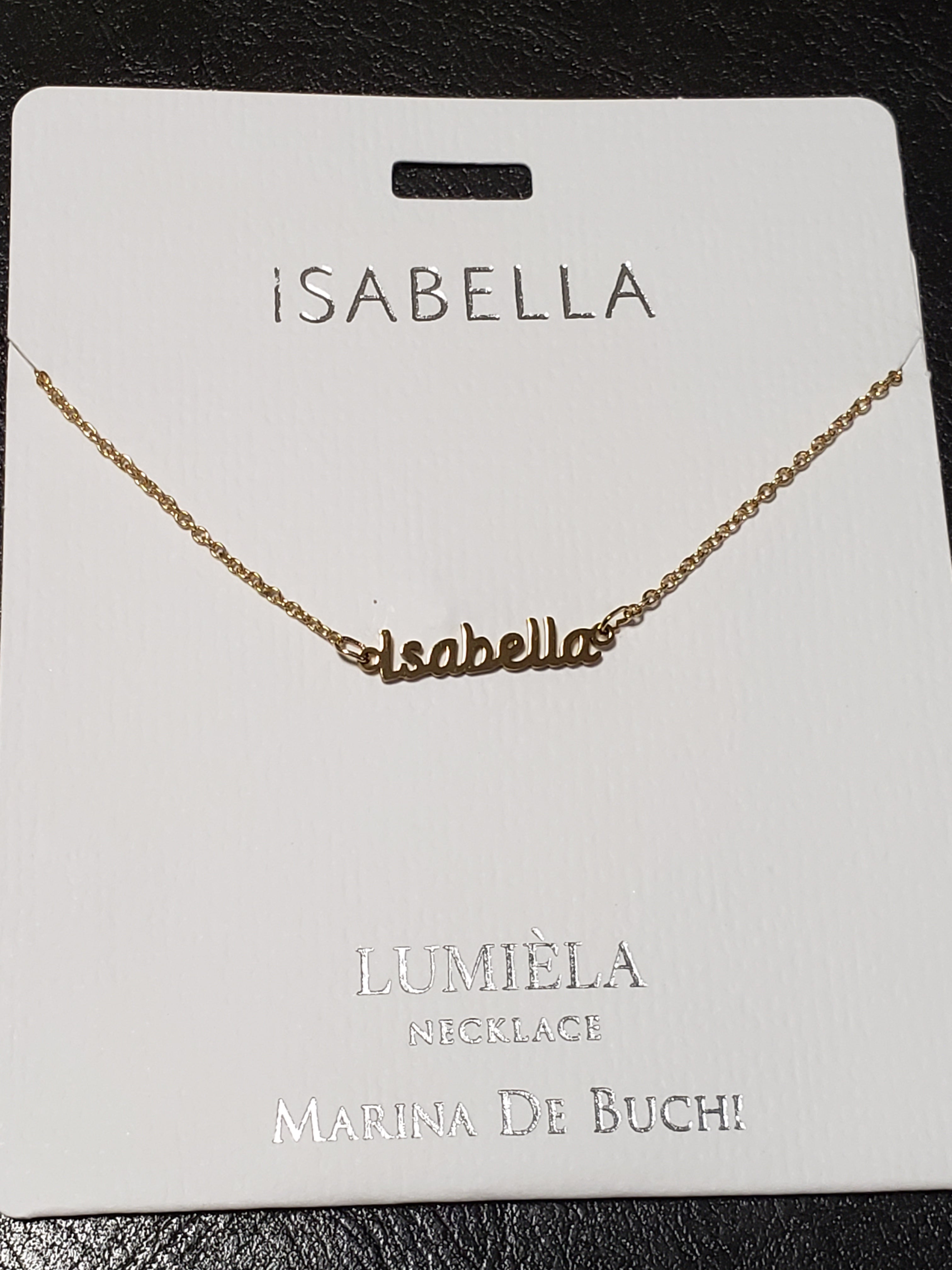 Lumièla name necklaces C - J