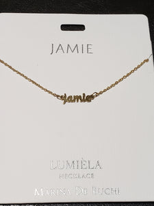 Lumièla name necklaces C - J