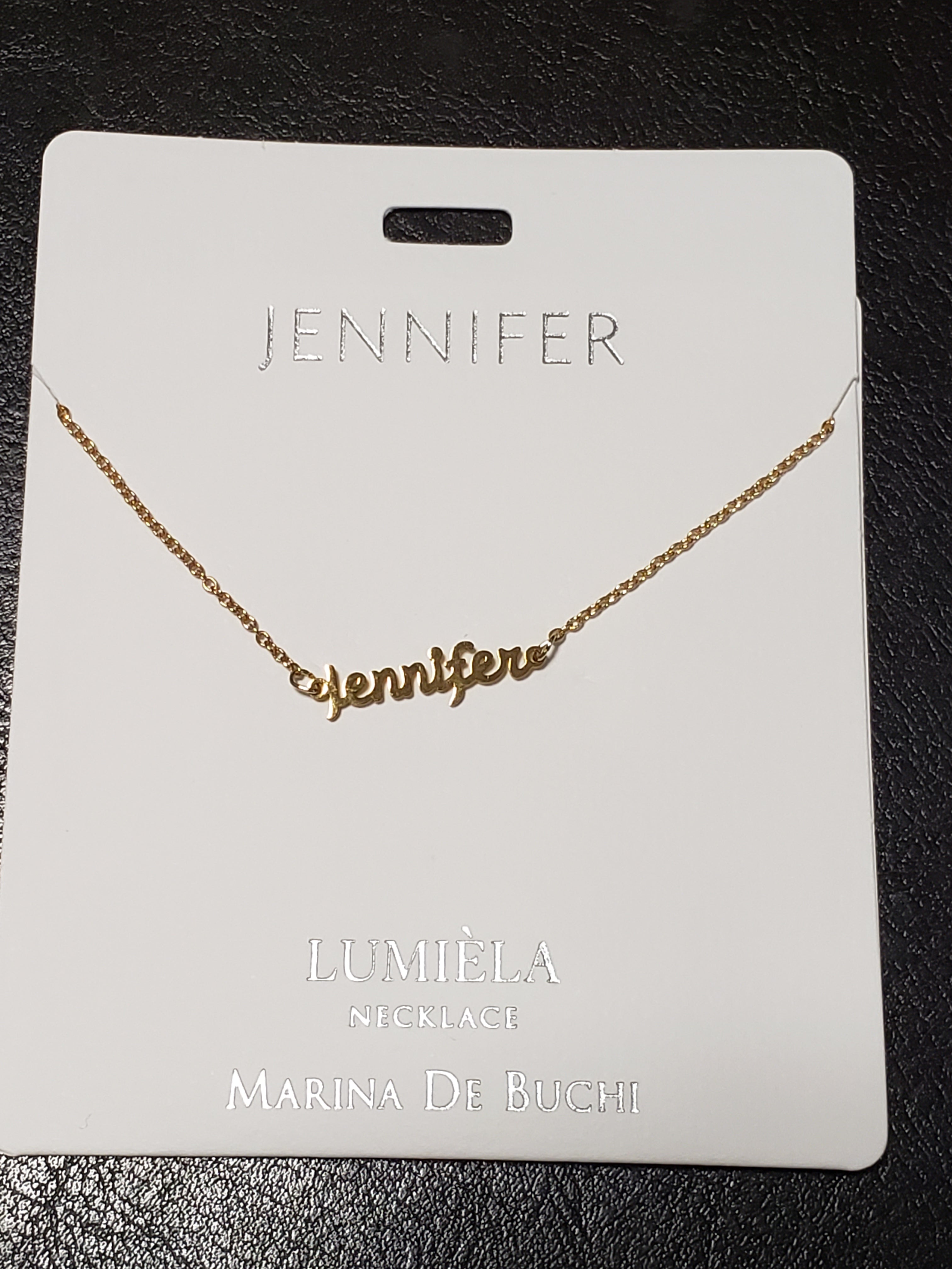 Lumièla name necklaces C - J