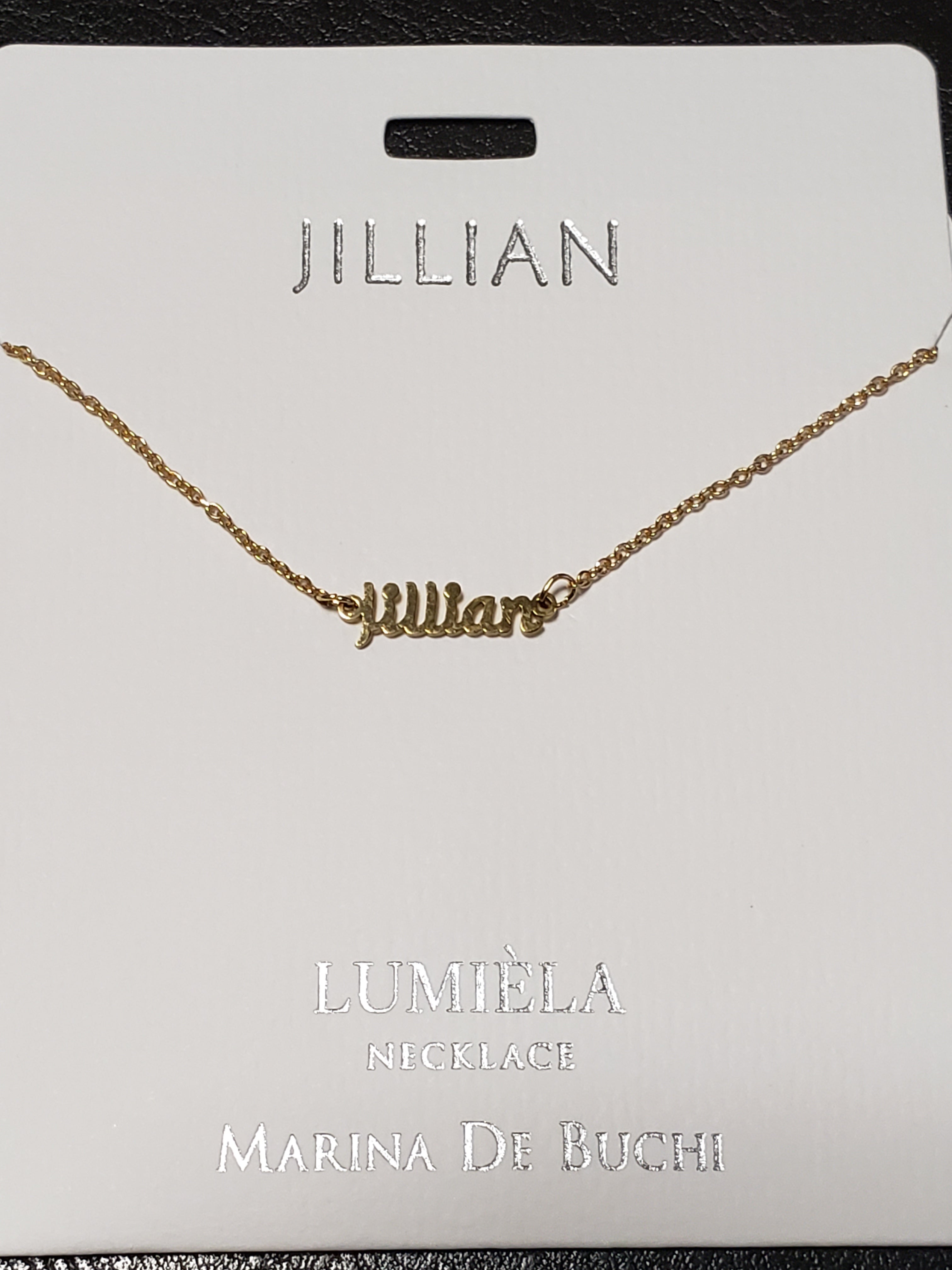 Lumièla name necklaces C - J