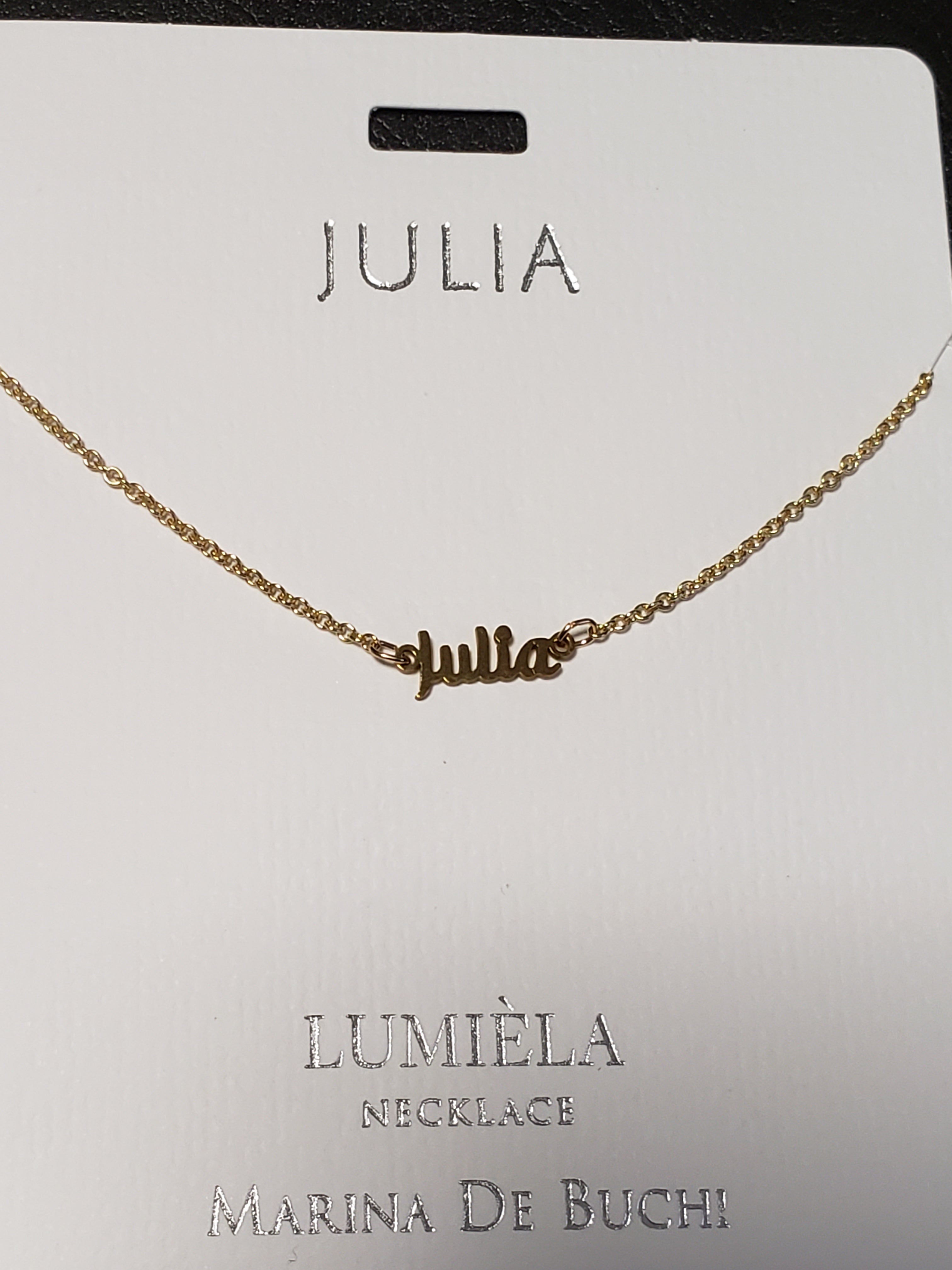 Lumièla name necklaces C - J