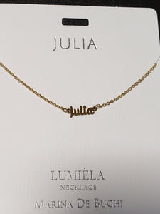 Lumièla name necklaces C - J