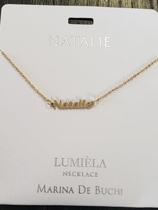 Lumièla name necklaces N - Z