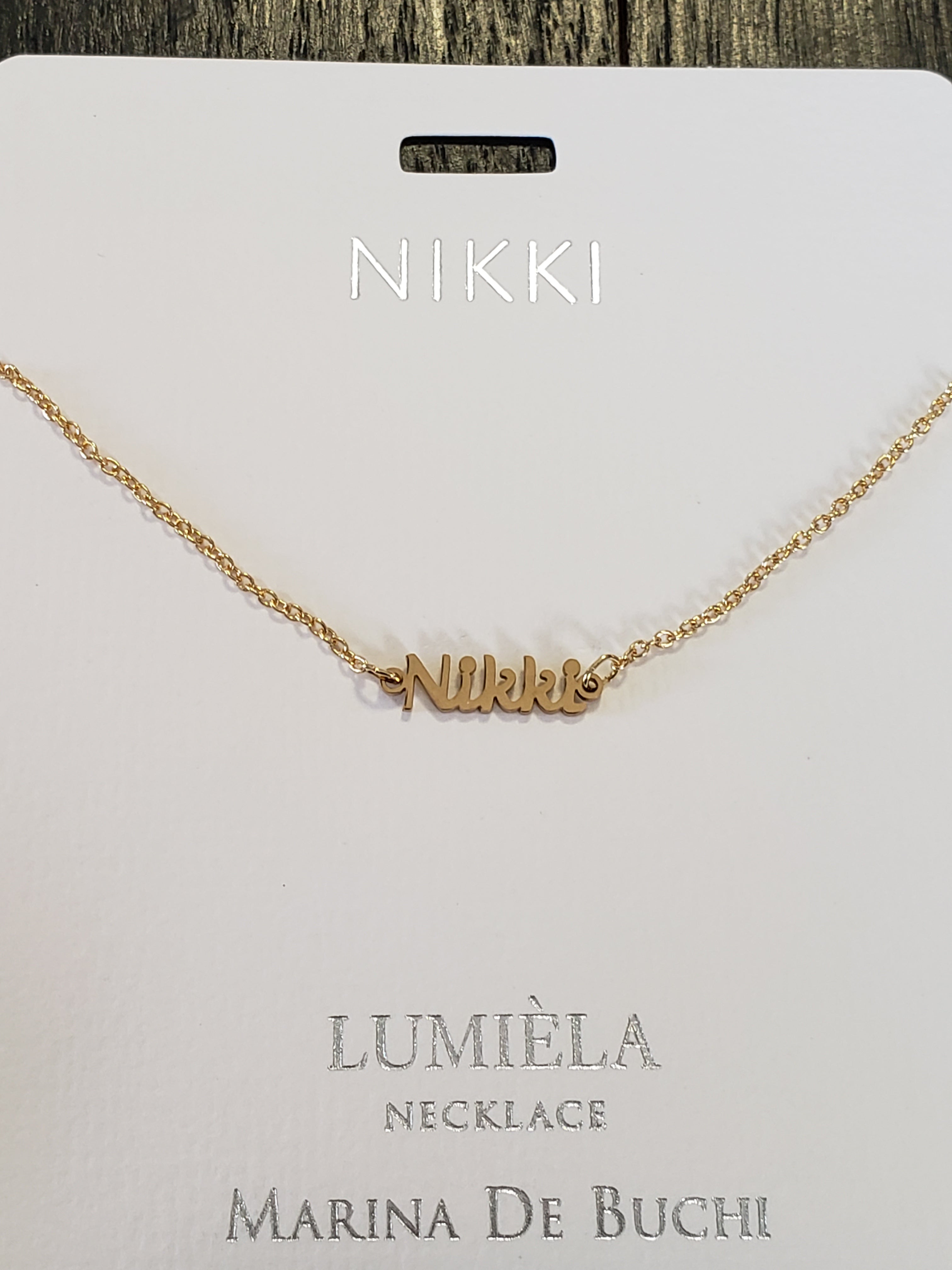 Lumièla name necklaces N - Z