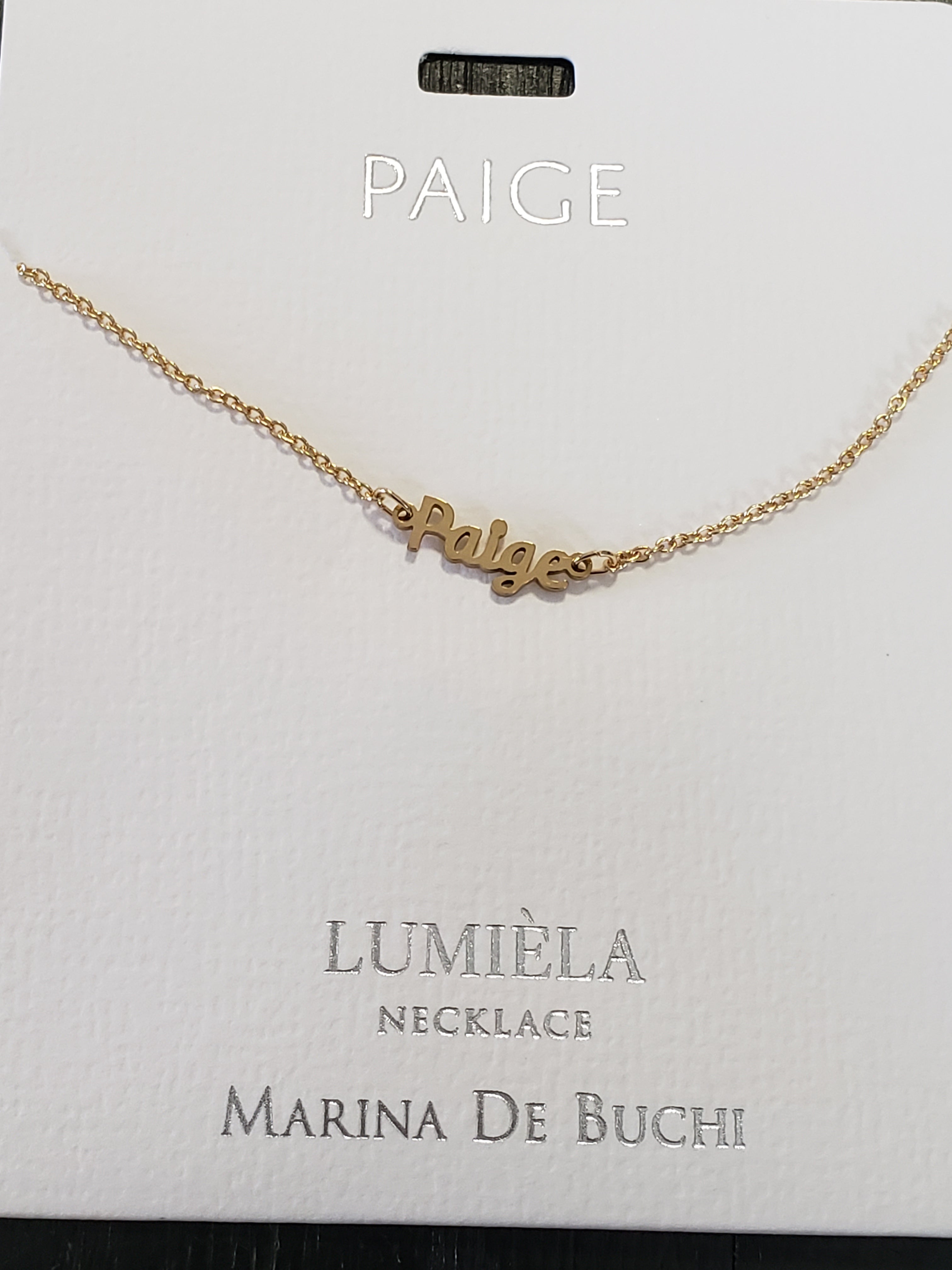 Lumièla name necklaces N - Z