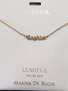 Lumièla name necklaces N - Z