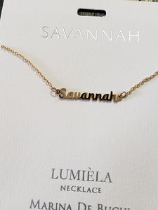 Lumièla name necklaces N - Z