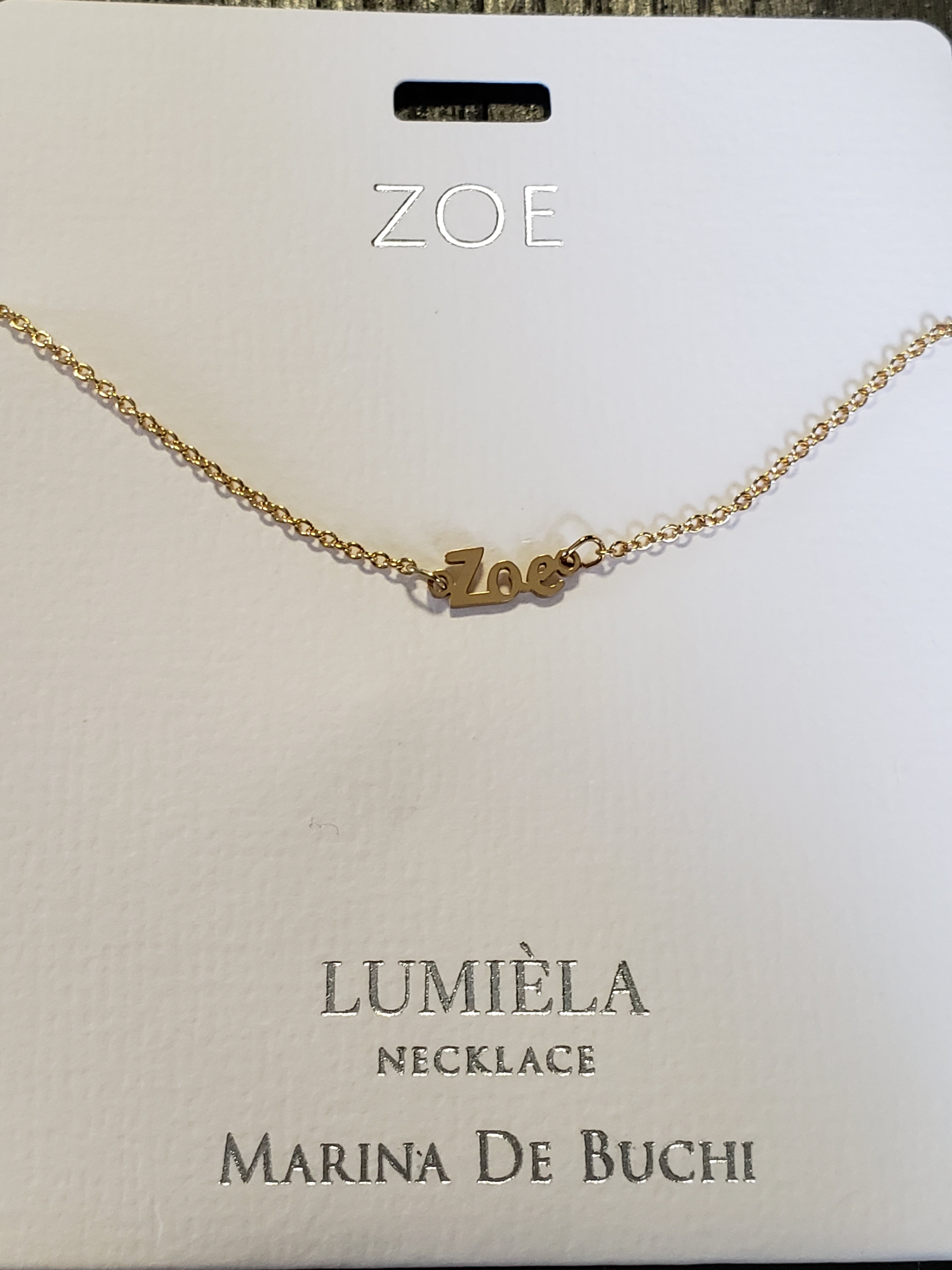 Lumièla name necklaces N - Z