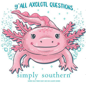 Simply southern youth axolotl shirt