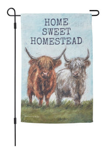Home sweet homestead garden flag