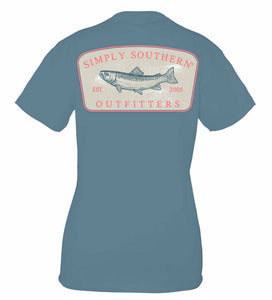Simply southern youth fish logo tee