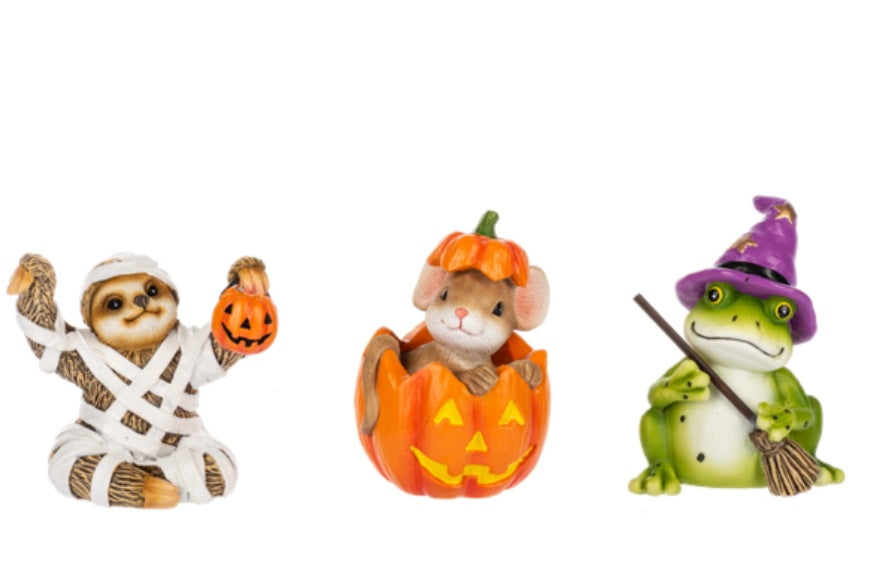 Animal Halloween figurines