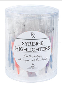 Nurse syringe highlighters