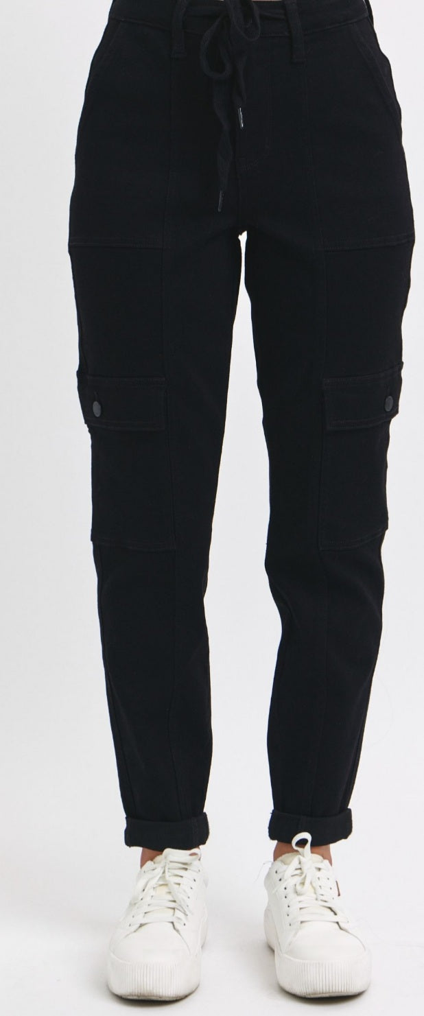 Judy blue highwaisted black joggers