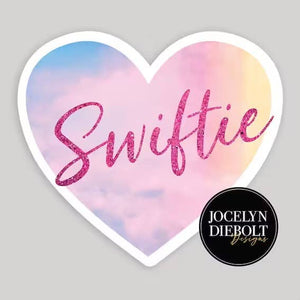 Swiftie heart sticker