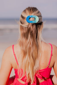 TELETIES - Poolside Small Flat Round Hair Clip