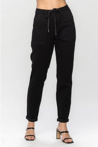Judy blue double roll cuff jogger