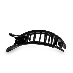 TELETIES - Jet Black Large Flat Round Clip